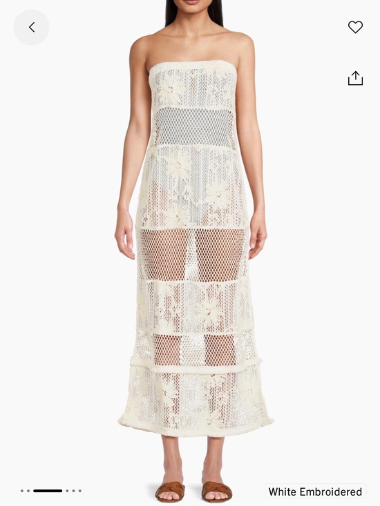 Ramy Brook Dresses & Skirts - Ramy Brook Senara Bandeau Lace Cover Up Maxi Dress Size S